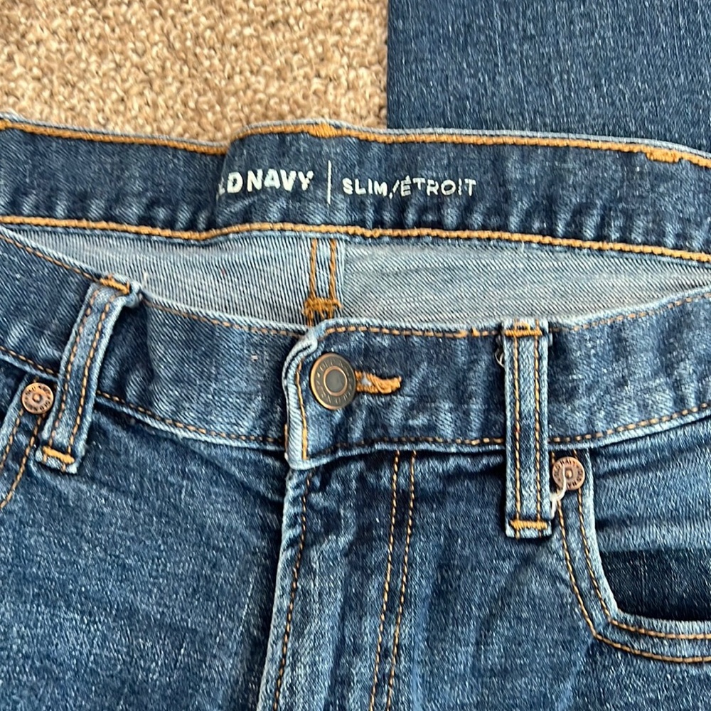 Old navy men’s jeans, slim straight, 36 x 34